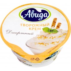 Крем творожный АВИДА Десертный с сахаром и ванилином 10%, без змж, 130г, Россия, 130 г