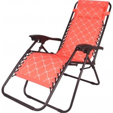 Кресло для отдыха GIARDINO CLUB 177х64х112см, вишневое, коралловое, Арт. LF19206A, Китай