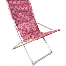 Кресло складное GIARDINO CLUB 77х60х95см, полиэстер, вишневое, коралловое, Арт. LEN1501, Китай