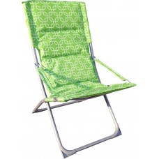 Кресло складное GIARDINO CLUB 77х60х95см, полиэстер, зеленое, синее, Арт. LEN1501, Китай