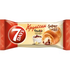 Круассан 7DAYS Super Max Double с двойным кремом какао и ваниль, 110г, Россия, 110 г