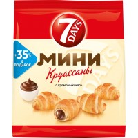 Круассаны 7DAYS Mini с кремом какао, 300г, Россия, 300 г
