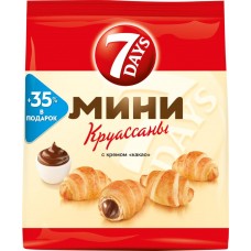 Купить Круассаны 7DAYS Mini с кремом какао, 300г, Россия, 300 г в Ленте