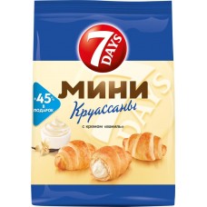 Круассаны 7DAYS Mini с кремом ваниль, 105г, Россия, 105 г