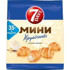 Купить Круассаны 7DAYS Mini с кремом ваниль, 300г, Россия, 300 г в Ленте