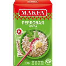 Крупа MAKFA Перловая в пакетиках, 400г, Россия, 400 г