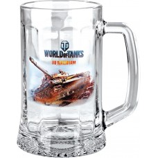 Кружка для пива КОРАЛЛ World of Tanks, Ладья, 500мл, стекло 1144WOT, Россия