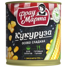 Кукуруза ФРАУ МАРТА сахарная, 310г, Россия, 310 г