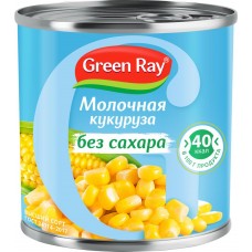 Купить Кукуруза GREEN RAY молодая, без сахара, 340г, Россия, 340 г в Ленте