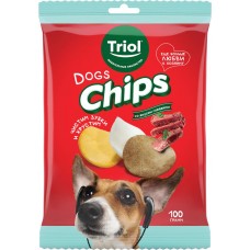 Лакомства для собак TRIOL Fun Food Чипсы со вкусом говядины, 100г, Китай, 100 г
