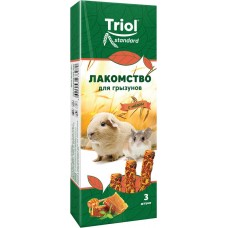 Лакомство для грызунов TRIOL с медом, 3шт, Россия