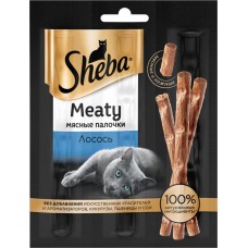 Лакомство для кошек SHEBA Meaty мясные палочки из лосося, 3x4г, Австрия, 12 г