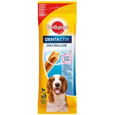 Лакомство для собак PEDIGREE DentaStix для очищения зубов 10-25кг, 77г, Венгрия, 77 г
