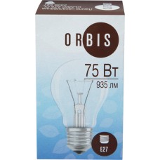 Купить Лампа накал. ORBIS Груша 75W Е27 прозрачная, Россия в Ленте