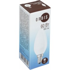 Купить Лампа накал. ORBIS Свеча 60W Е14 матовая, Россия в Ленте