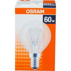 Лампа накал. OSRAM Шар 60W Е14 прозрачная, Россия