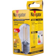 Купить Лампа NAVIGATOR Filament Шарик,4Вт,E27, Китай в Ленте