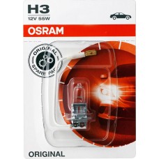 Лампа OSRAM H3 55W 12V PK22S, блист. 64151-01B, Германия, 1 шт