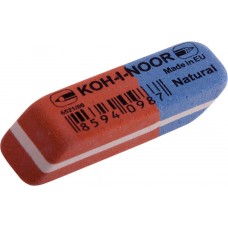 Ластик KOH-I-NOOR Blue Star 80,скошенный 6521080006KDRU, Чехия