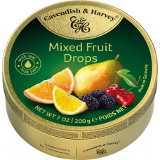 Леденцы CAVENDISH&HARVEY Mixed Fruit Drops Фруктовый микс, 200г, Германия, 200 г
