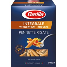 Купить Макароны BARILLA Penne Rigate Integrale из твердых сортов пшеницы Группа А 2-й сорт, 500г, Италия, 500 г в Ленте