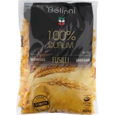 Макароны BELINNI Fusilli из твердых сортов пшеницы, 400г, Латвия, 400 г