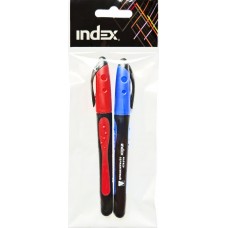 Купить Маркер перманентный INDEX 2 цвета, с резиновым упором Арт. BP/IMP18/2, 2шт, Китай в Ленте