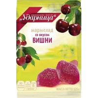Мармелад УДАРНИЦА со вкусом вишни, 325г, Россия, 325 г
