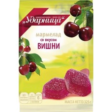 Купить Мармелад УДАРНИЦА со вкусом вишни, 325г, Россия, 325 г в Ленте