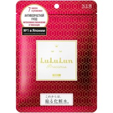 Купить Маска для лица LULULUN Face Mask Precious Red антивозрастная, увлажняющая, 7шт, Япония, 130 мл в Ленте