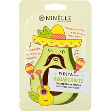 Купить Маска для лица NINELLE Fiesta питательная авокадо, Корея, 20 мл в Ленте
