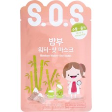 Маска для лица THE CURE Sos c экстрактом бамбука, для чувствительной кожи, 25г, Корея, 25 г