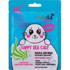 Маска для лица VILENTA Animal Mask Happy Sea Calf с экстрактом водорослей и белым мхом, 28мл, Китай, 28 мл
