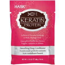 Маска для волос HASK с протеином кератина, 50мл, США, 50 мл