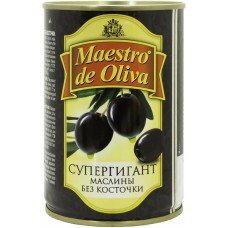Маслины без косточек MAESTRO DE OLIVA Супергигант, 410г, Греция, 410 г