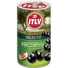 Маслины без косточки ITLV Selecto черные, 350г, Испания, 350 г