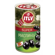 Купить Маслины без косточки ITLV Super черные, 350г, Испания, 350 г в Ленте