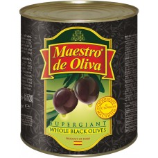 Купить Маслины MAESTRO DE OLIVA супергигант б/к ключ, Испания, 425 г в Ленте