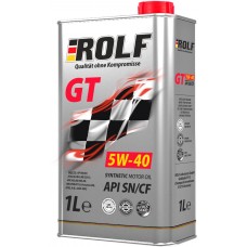 Купить Масло моторное ROLF GT SAE 5W-40 API SN/CF, синтетическое, 1л, Германия, 1 л в Ленте