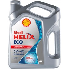 Масло моторное SHELL Helix Eco 5W40 синтетическое, Россия, 4 л