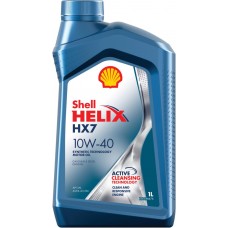 Масло моторное SHELL Helix HX7 10W-40 полусинтетическое, 1л, Россия, 1 л