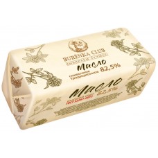Купить Масло сладкосливочное BURENKA CLUB Традиционное несоленое 82,5%, без змж, 350г, Россия, 350 г в Ленте