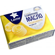 Купить Масло сладкосливочное LAIME Традиционное 82,5%, без змж, 180г, Россия, 180 г в Ленте