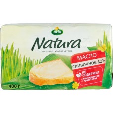 Масло сливочное ARLA NATURA 82%, без змж, 400г, Россия, 400 г