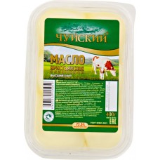 Масло сливочное ЧУЙСКИЙ Крестьянское 72,5% высший сорт, без змж, 400г, Россия, 400 г
