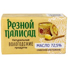 Купить Масло сливочное РЕЗНОЙ ПАЛИСАД Крестьянское 72,5%, без змж, 160г, Россия, 160 г в Ленте