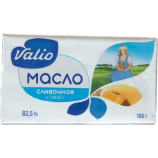 Купить Масло VALIO кислосливочное фас 82,5% без змж, Россия, 180 г в Ленте
