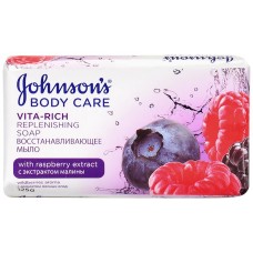 Мыло JOHNSON'S Body Care Vita-Rich Восстанавливающее с экстрактом лесных ягод, 125г, ОАЭ, 125 г