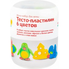 Купить Мини-набор GENIO KIDS д/лепки "Тесто-пластилин 6 цв." ТА1065, Беларусь в Ленте