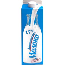 Молоко пастеризованное АПАТИТСКАЯ БУРЕНКА 1,5%, без змж, 1000мл, Россия, 1000 мл